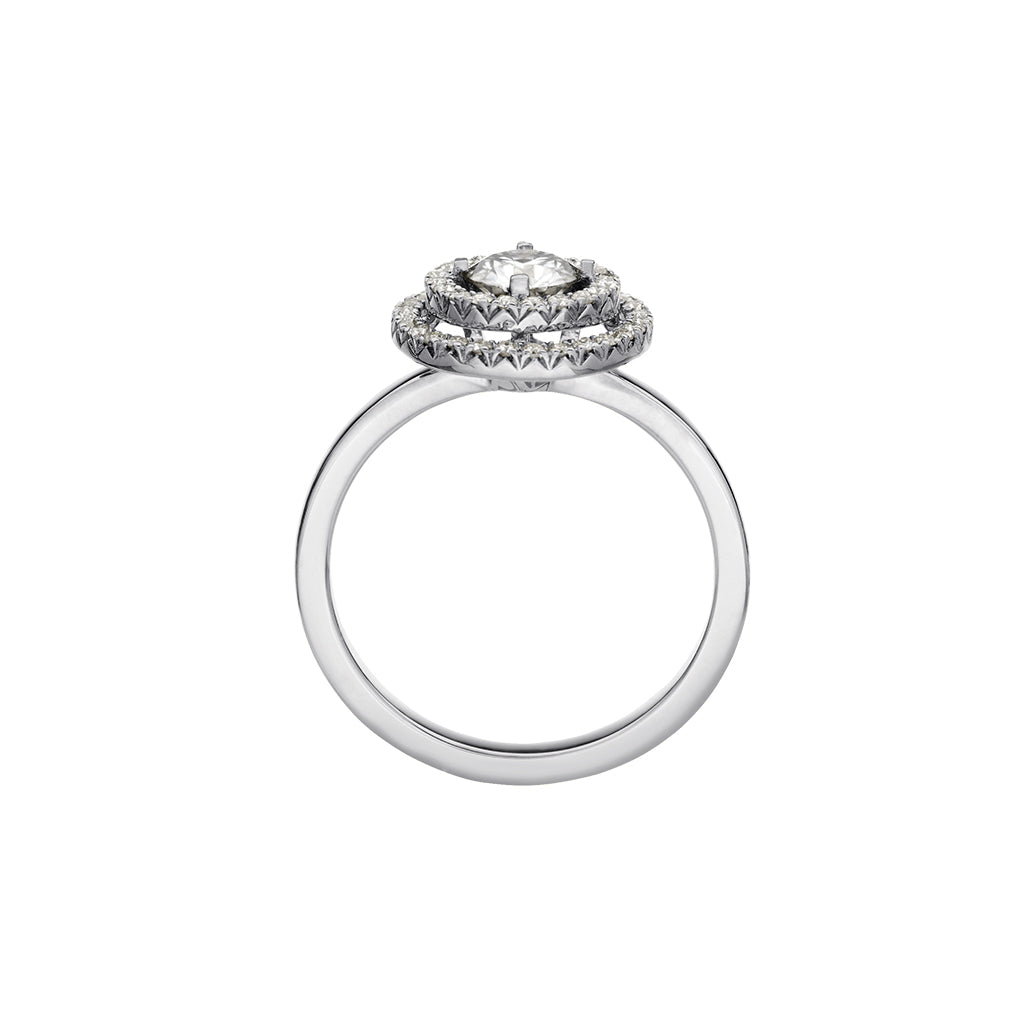 Double sale solitaire ring